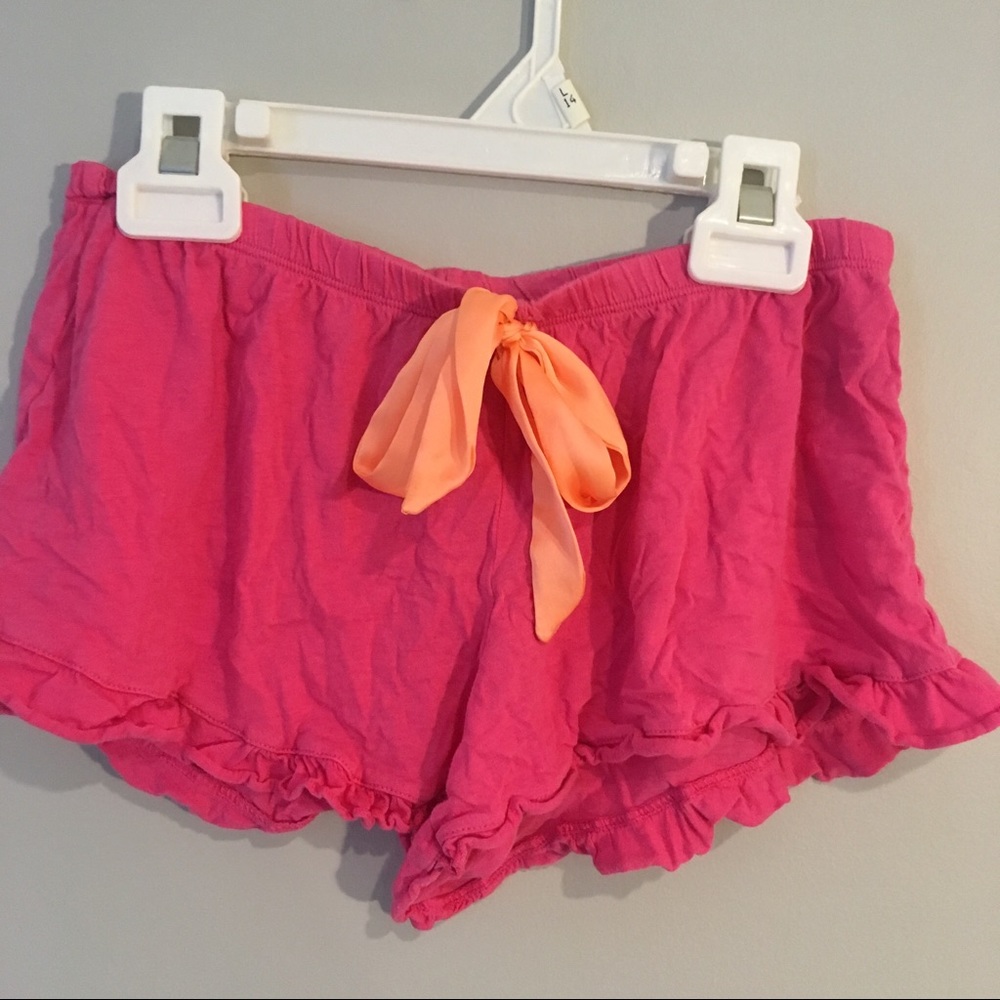 Aerie pink pajama shorts